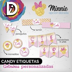 Etiquetas Envoltorio Candy Bar Diseño Personalizado