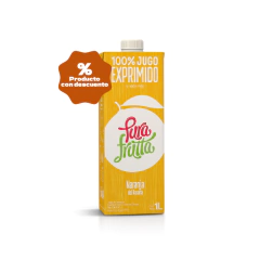 jugo de naranja natural pura frutta x 1 lts