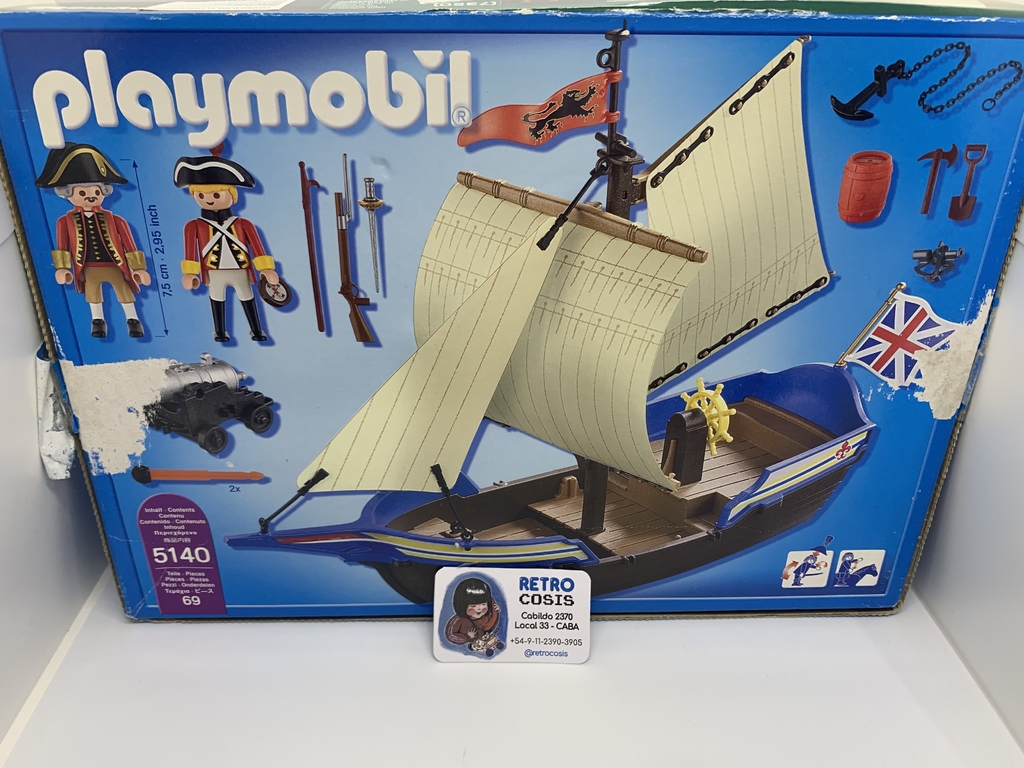 Set Playmobil 5140 Barco inglés - RETROCOSIS