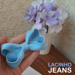 Imagem do Lacinho Mini Boutique Jeans - Bico de Pato