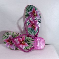 Ojota Slim Estampada Dama Adiar