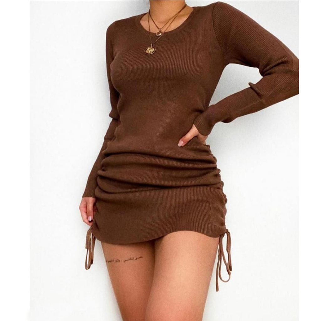 Vestido De Morley con Frunce. ART 7007 - Dinastia
