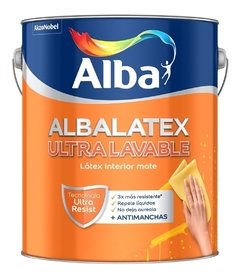 Albalatex Interior Mate Ultra Lavable Blanco X 20 Lts