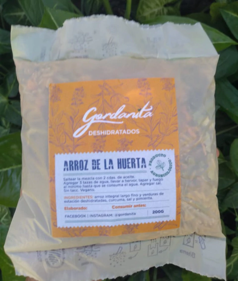 200 g Arroz con vegetales agroecológico "Gordanita"