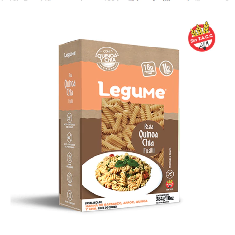 284 g Fusilli quinoa y chia "Legume" sin tacc