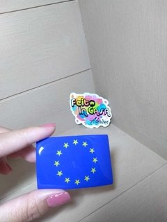 Adesivo Resinado Bandeira da União Européia