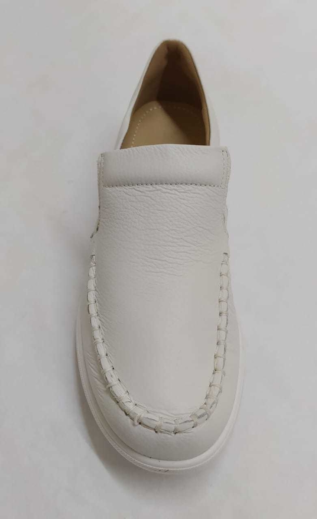Sapato Feminino Usaflex AD 4106 Branco/Preto