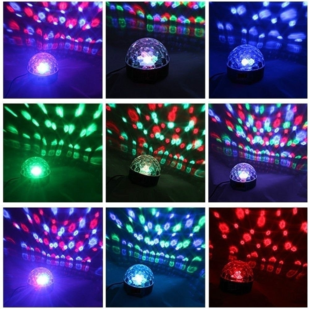 Bola Maluca Mini Globo Jogo De Luz Led Rgb Festa Possui Controle