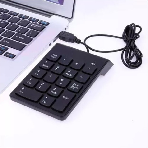 Mini Teclado Numérico Sem Fio Wireless - 19 Teclas