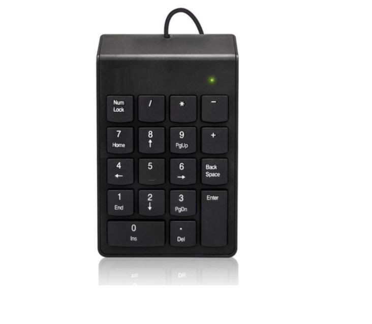 Toon Eletrônicos Mini Teclado numero Digital finança Numerais Com Números  18 Teclas Usb Para Notebook Computador