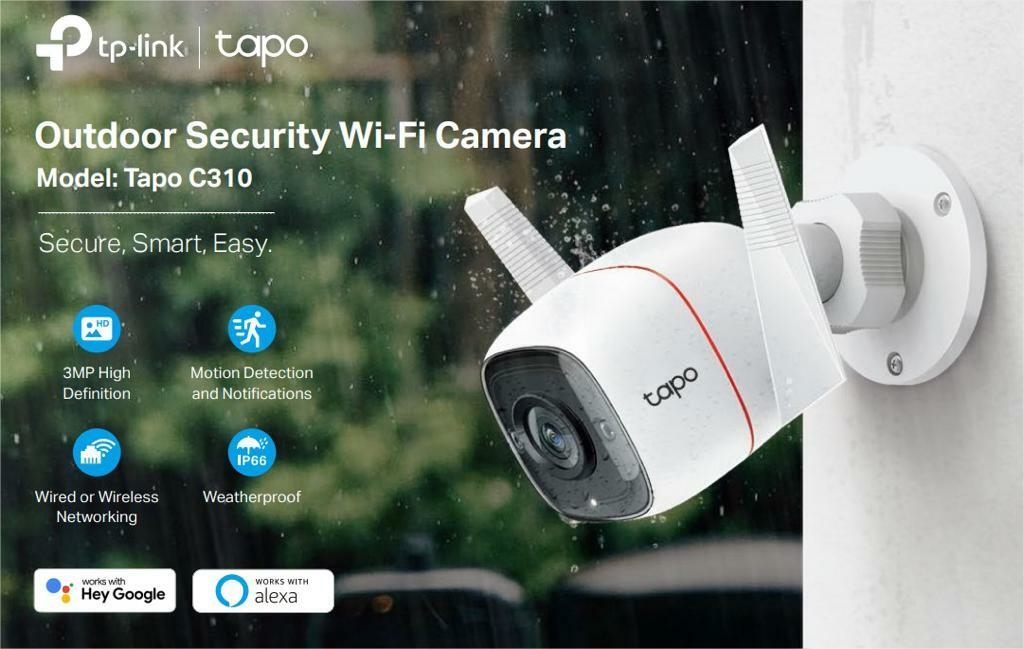 CAMARA IP TP-LINK TAPO C310 DAY NIGHT Wi-FI EXTERIOR