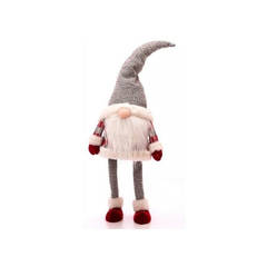 Gnomo navideño gigante parado con botas y traje