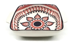 Cazuela fuente cerámica decorada con asas cocina horno 500ml Grande en internet
