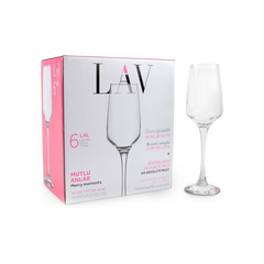 Copas flauta de vidrio para champagne LAV modelo LAL