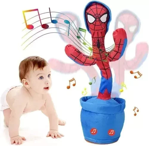 Juguete Spiderman Luminoso Baila Canta Y Repite Voz Tik Tok