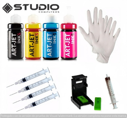 Kit De Recarga Para Hp 662 664 667 Clip De Purgado