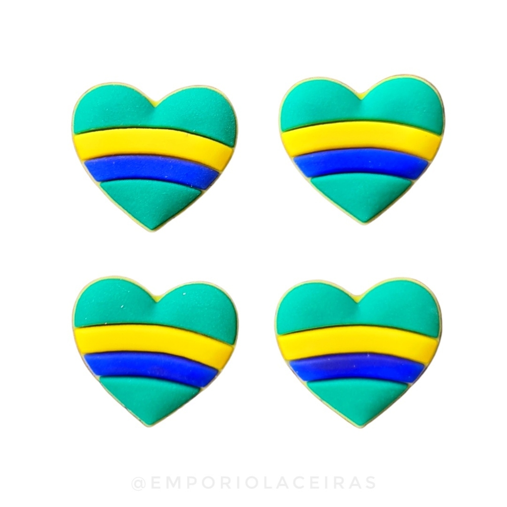 Coração Brasil Listras - 2 Unidades