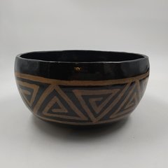 tigela cerâmica com grafismo - tukano