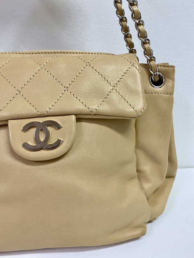 chanel mini beige bolsa