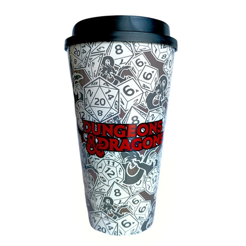 Vaso con Tapa Dungeon and Dragons Oficial D&D