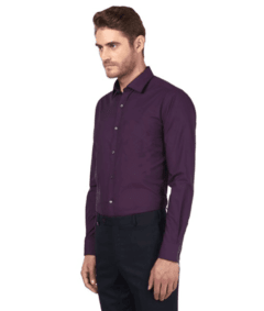 Camisa entallada violeta