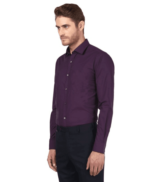 Camisa entallada violeta - Comprar en Caetano Factory
