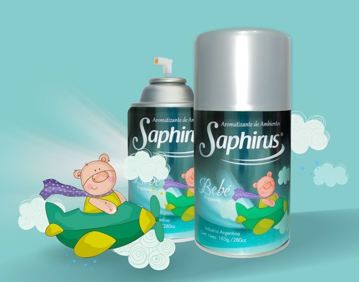 Fragancia Saphirus Repuesto Aerosol Bebe