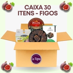 Caixa com 30 itens de Figos