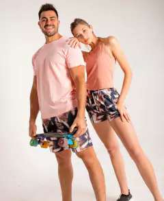 Bermuda Short de Baño Estampada Negra Hombre - YAGÉ SPORTSWEAR