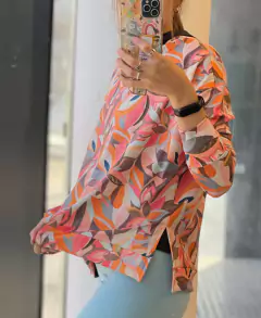 Buzo Mujer con Capucha Estampado Colores Pasteles - YAGÉ