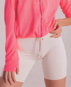 Campera Reversible Mujer Deportiva Fucsia Fluo - YAGÉ