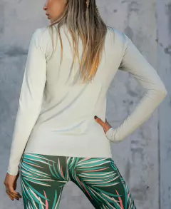 Remera Mujer Manga Larga Verde Pastel Dryfit - YAGÉ