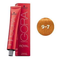 Kit 2 Tinta Igora 9.7 - Igora Royal Louro Claro Cobre + Luva