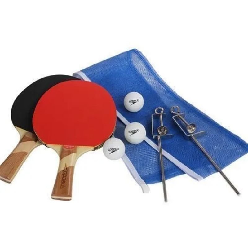 Kit Ping Pong/Tenis de Mesa Com 3 Bolas e 2 Raquetes - 1 Fit