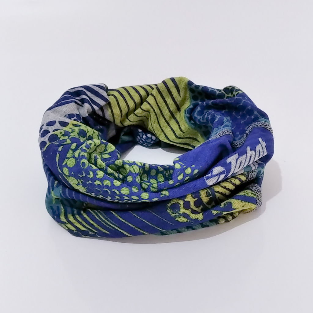Buff Azul c/ Trama verde - Comprar en Tahat Sportswear