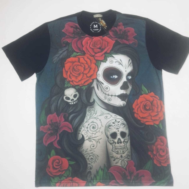 Camiseta Caveira Mexicana I - Comprar em Bicho da Lata