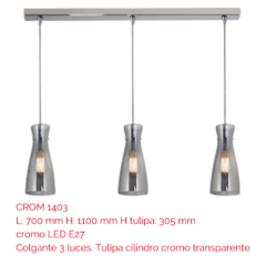 Colgante 3 luces CROM 1403 en internet