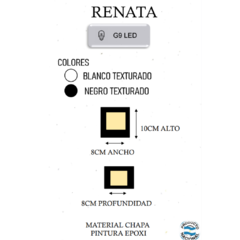 Aplique RENATA - JOMA - Materiales Electricos e Iluminacion en Canning