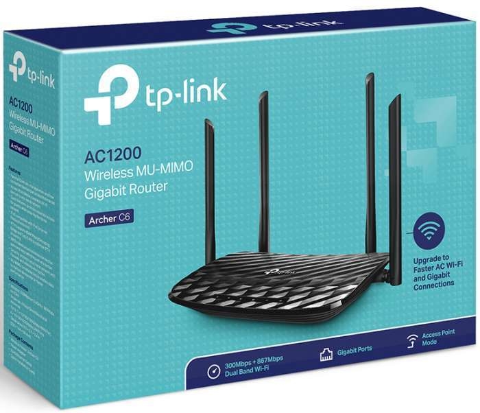 Roteador Tp Link Archer C6 Ac10 10 100 1000mbps 4 Antenas Roteador Tp Link Archer C6 Ac10 10 100 1000mbps 4 Antenas