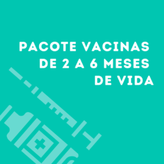 Pacote Vacinas de 2 a 6 meses de Vida