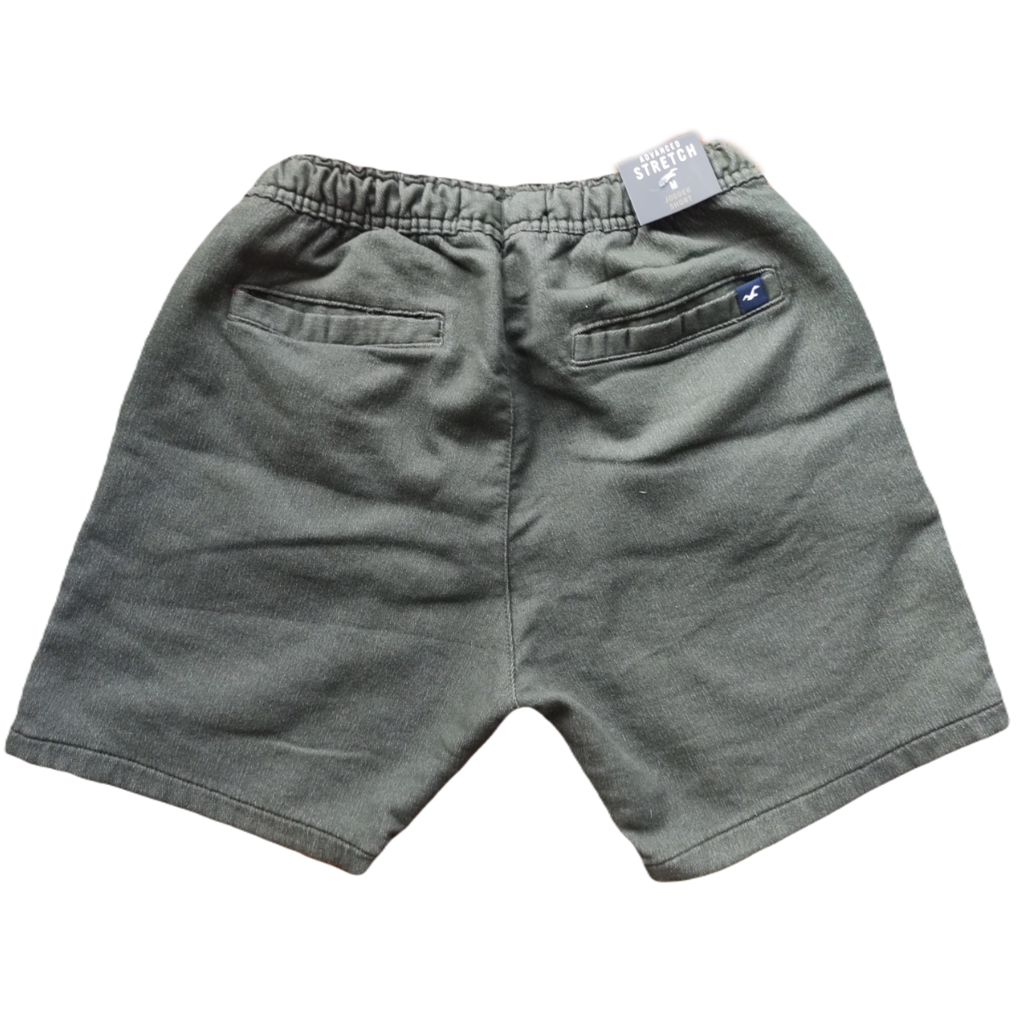 BERMUDA HOLLISTER DE HOMBRE JOGGING ELASTIZADA VERDE