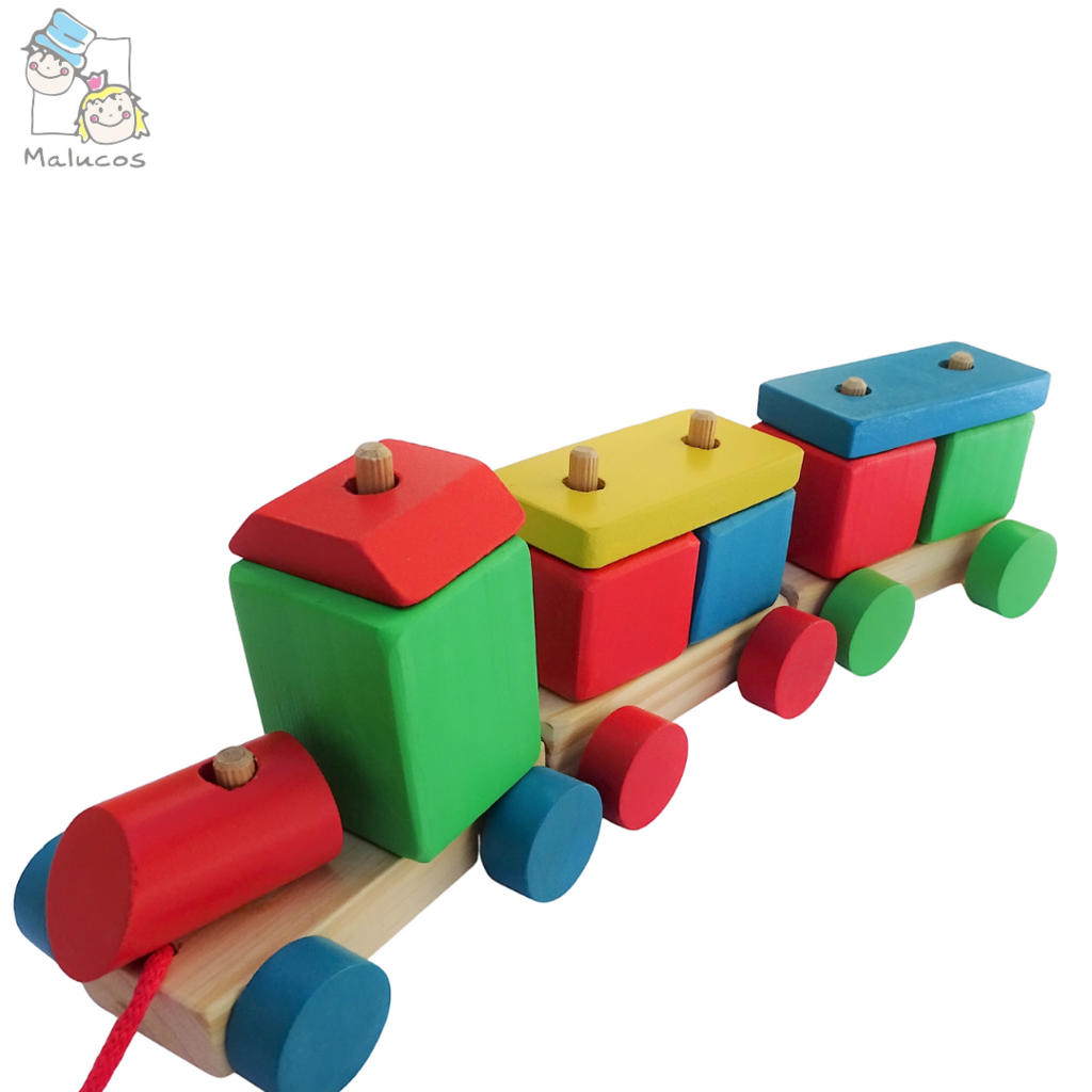 Tren de Madera didáctico para niños