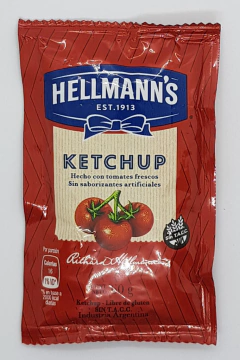 Ketchup HELLMAN´S 60gr. CAJA DE 30 UNIDADES.