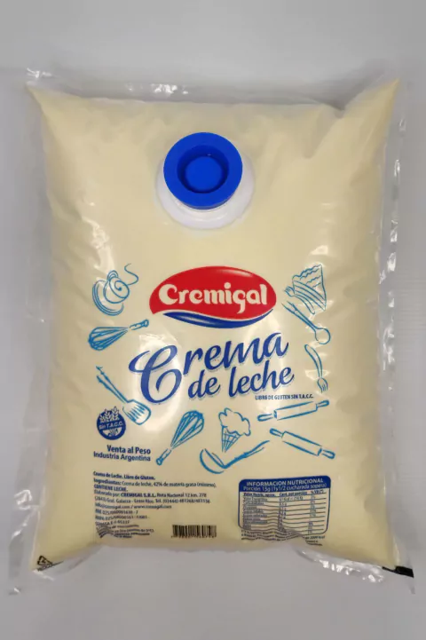 Crema de leche CREMIGAL 3,5kg