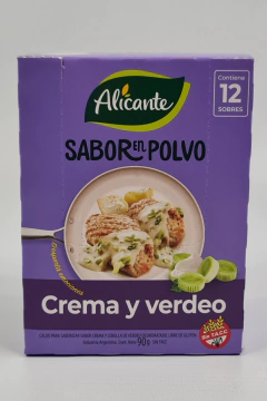 Polvo para saborizar crema de verdeo ALICANTE 7,5gr. CAJA DE 12 UNIDADES.