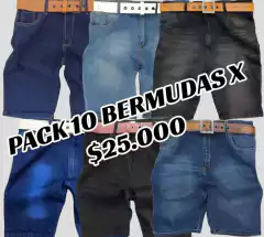 Pack 10 Bermudas de Jean