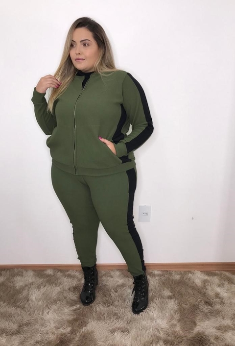 conjunto de frio plus size