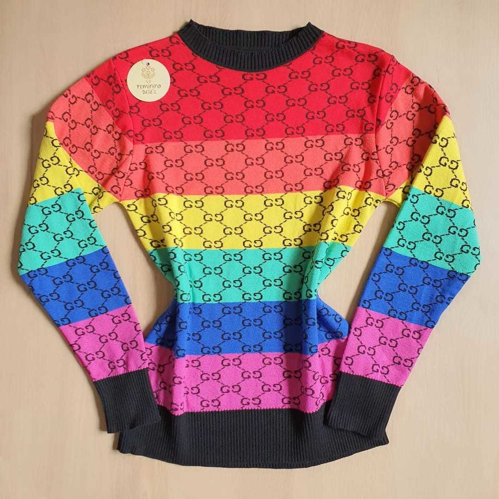 blusa de lã gucci