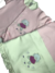 Macacão bebê ursinha rosa e manta bebê bordada - lojabbcoruja