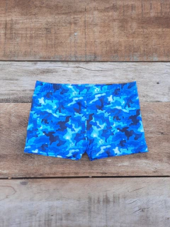 SUNGA BOXER CAMUFLADA AZUL